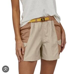 Patagonia Women's Cargo Shorts - Beige and Brown